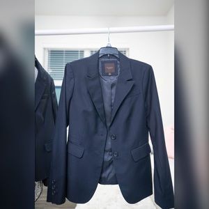 The Limited Fitted Blazer Navy Blue